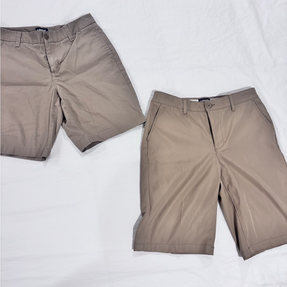 School uniform Land’s End khaki shorts